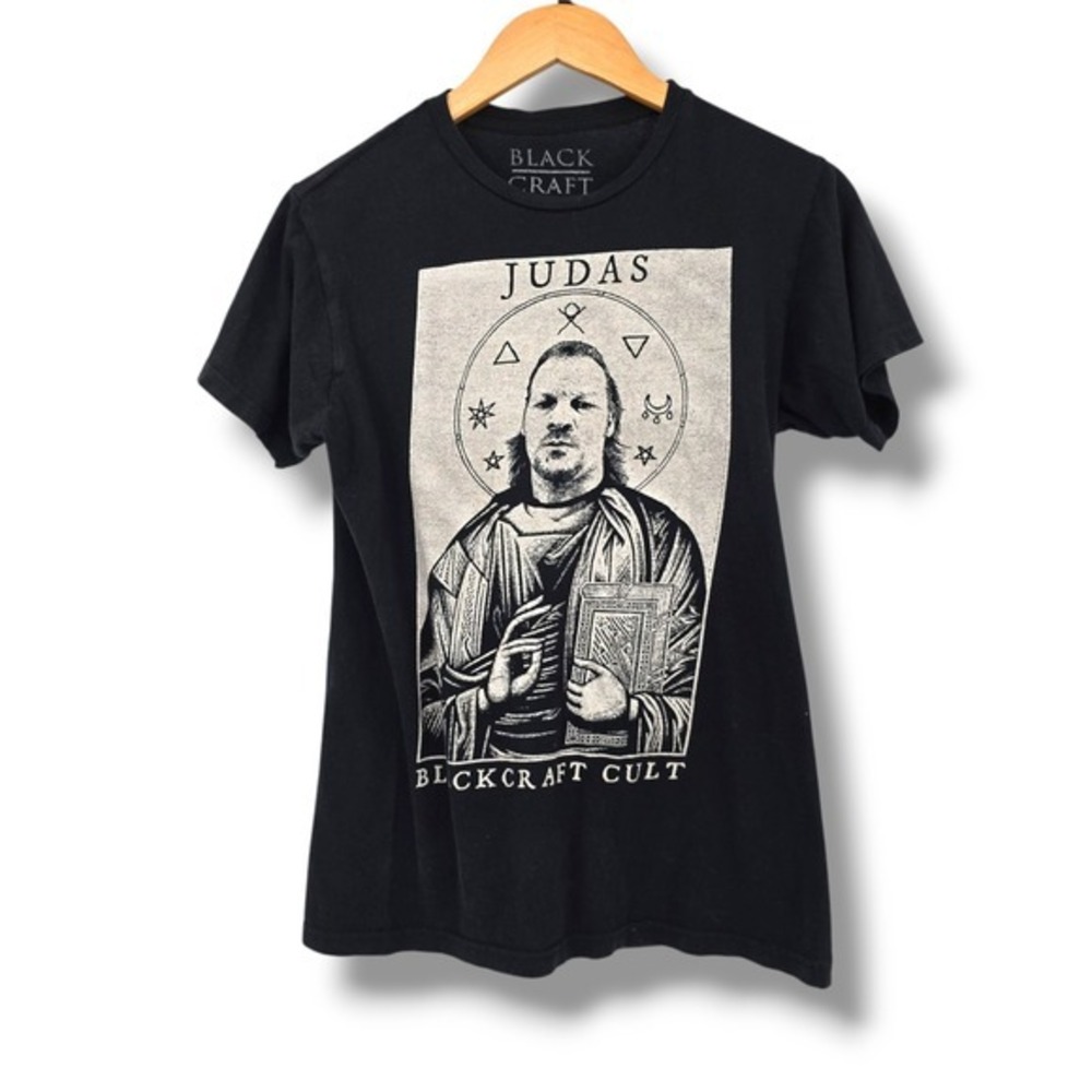 Black Craft Judas Chris Jericho‎ Graphic Print Tee Black T-Shirt Size S